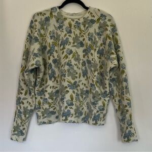 Joie Floral Sweater, Size Medium